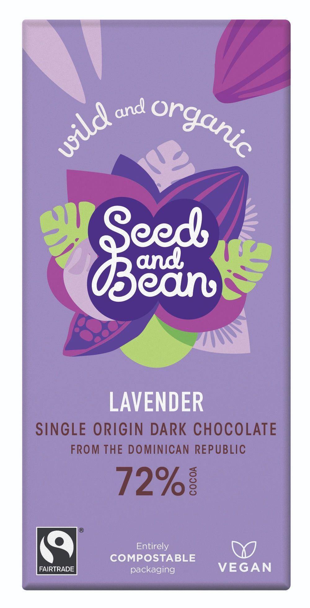 Seed & Bean Lavender Dark Chocolate 72% 85g - Kitchenalia Westboro