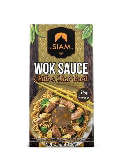 deSiam Wok Stir-Fry Sauce Chilli & Thai Basil 100g - Kitchenalia Westboro