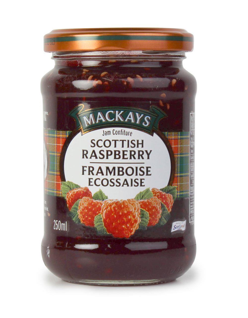 MacKays Scottish Raspberry Preserve 250ml - Kitchenalia Westboro