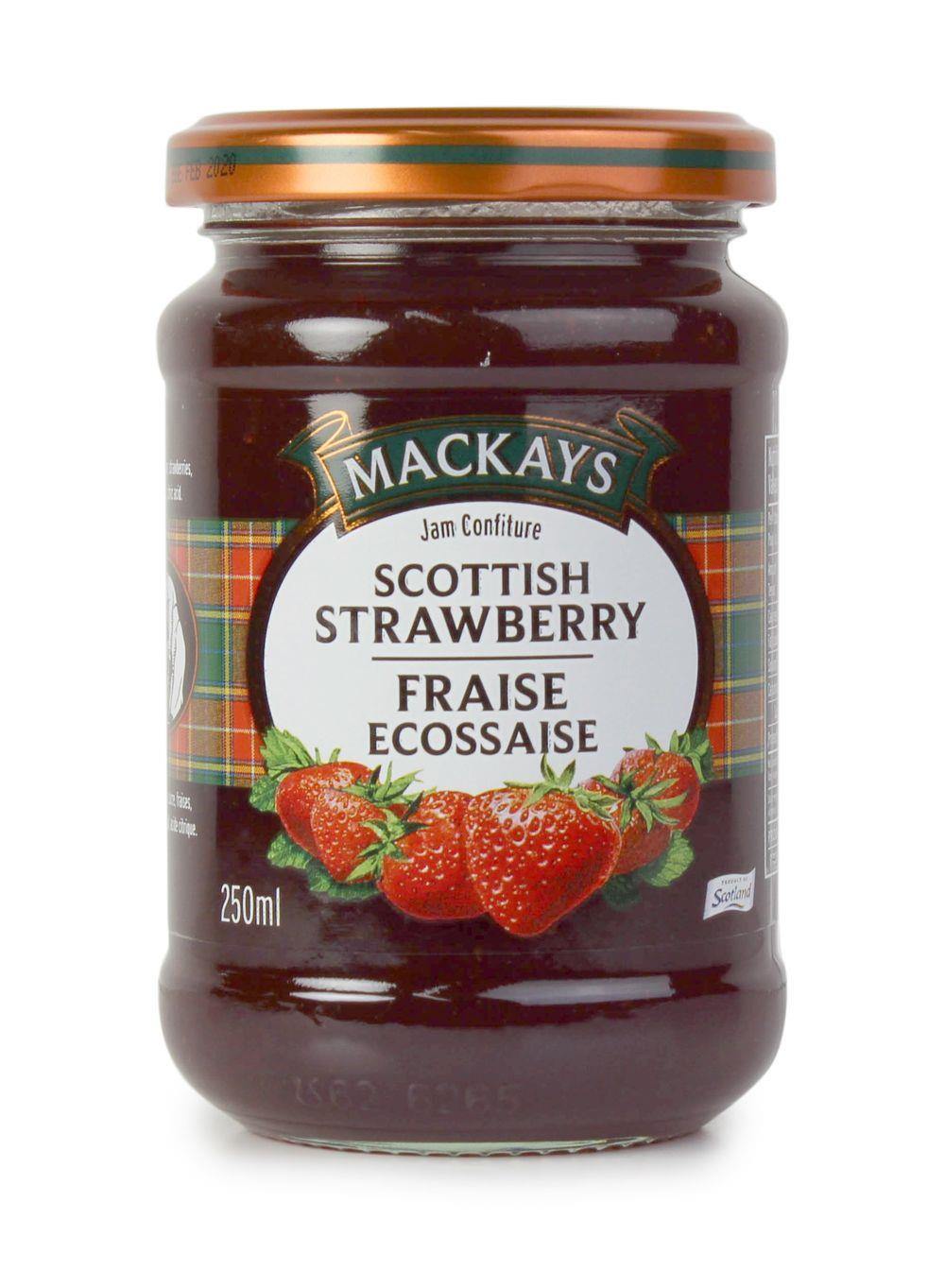 MacKays Scottish Strawberry Preserve 250ml - Kitchenalia Westboro
