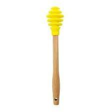 Gourmet BISTRO Silicone Honey Dripper Wood Handle - Kitchenalia Westboro