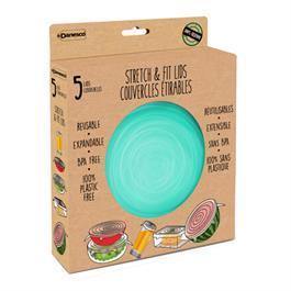 Danesco Stretchy Lids 100% Silicone 5 Assorted Sizes - Kitchenalia Westboro