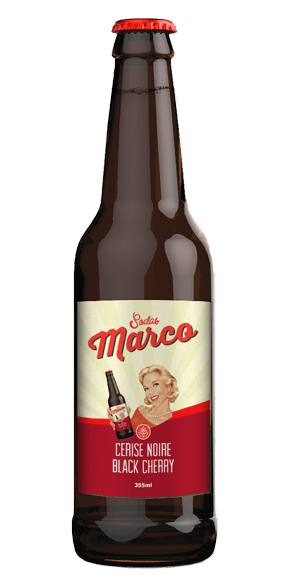 Marco Black Cherry Soda 355ml - Kitchenalia Westboro