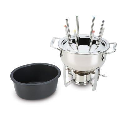 All-Clad 12pc. Stainless Fondue Set with Cast Aluminum Insert - Kitchenalia Westboro