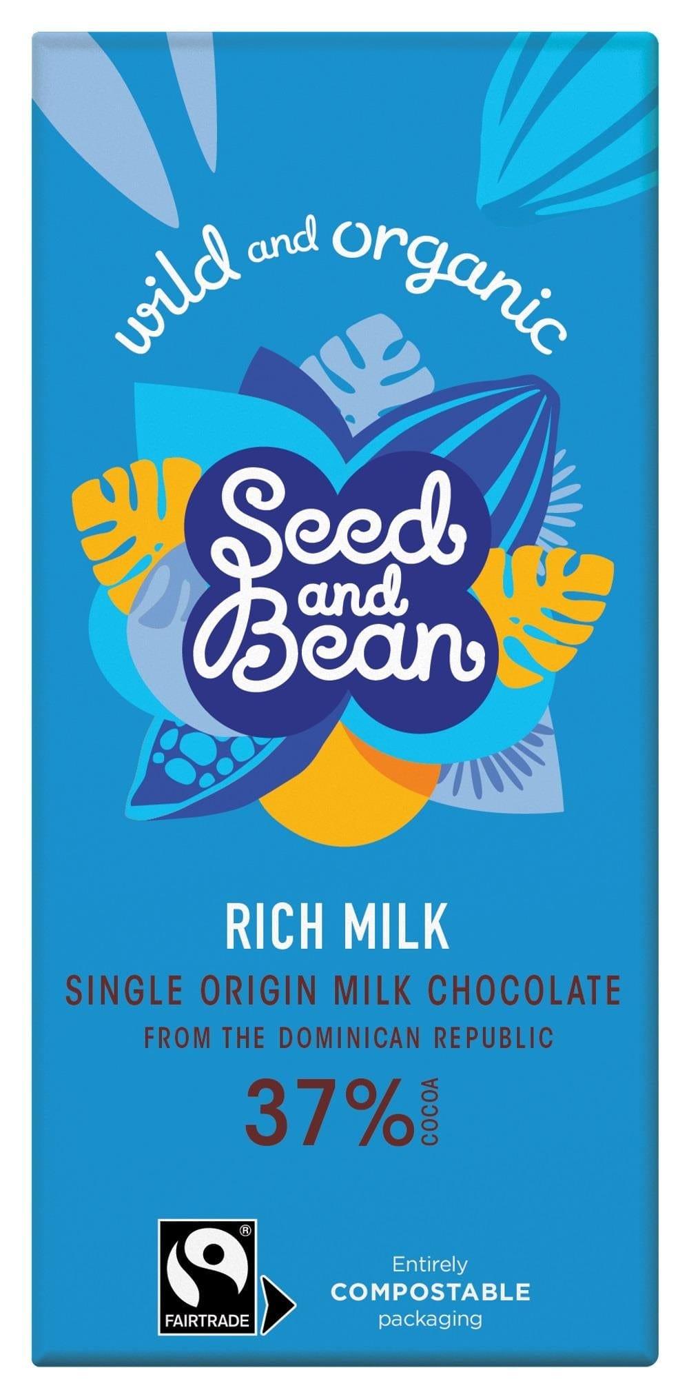Seed & Bean Rich Milk Chocolate 37% 85g - Kitchenalia Westboro