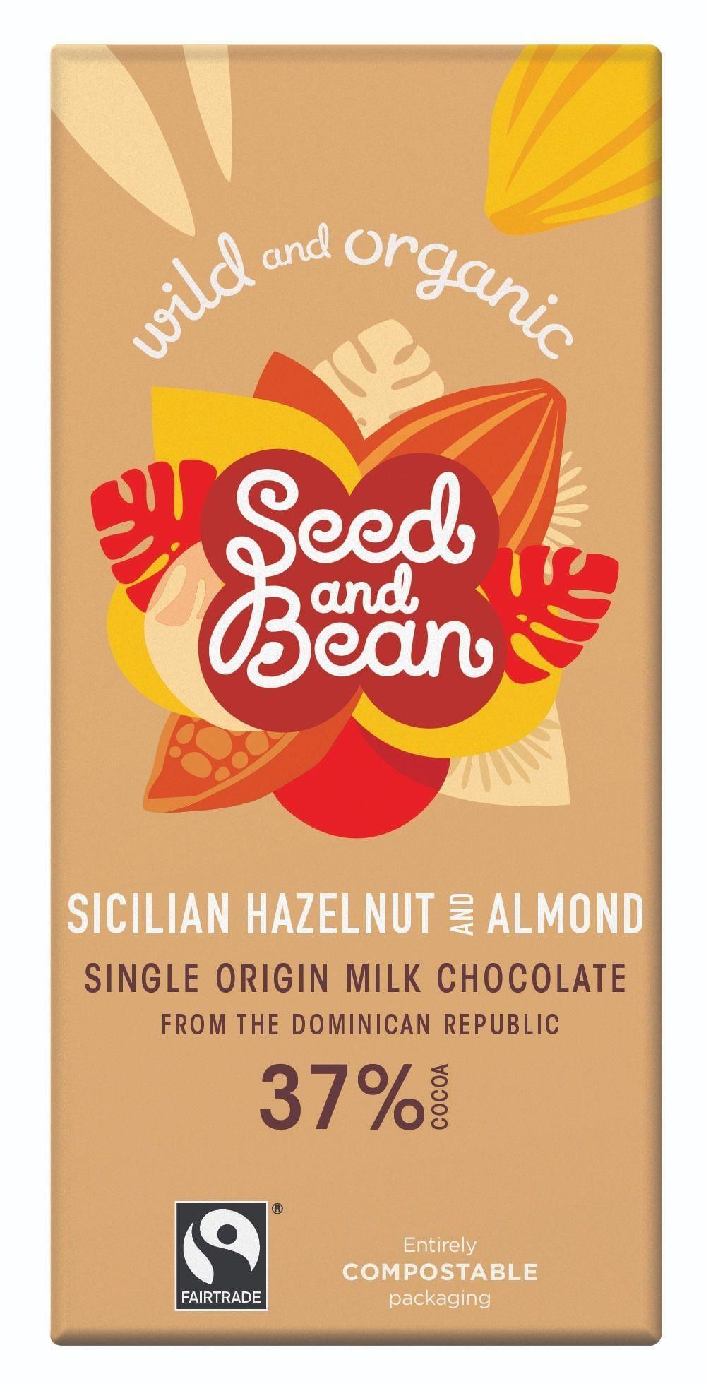 Seed & Bean Hazelnut and Almond Milk Chocolate 37% 85g - Kitchenalia Westboro