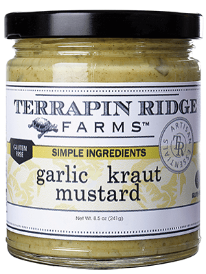 Terrapin Ridge Farms Garlic Kraut Mustard 8.5oz - Kitchenalia Westboro