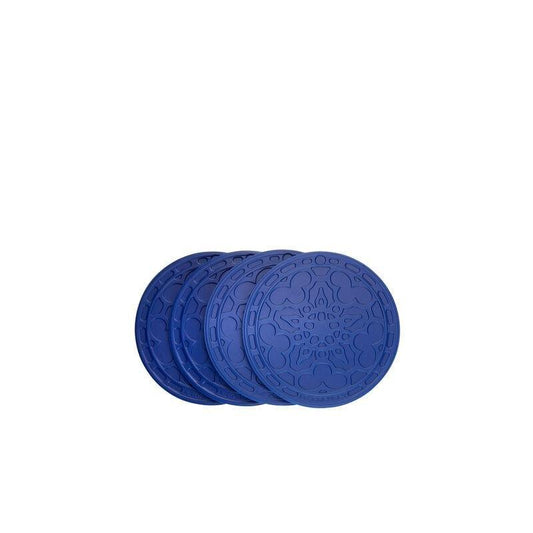 Le Creuset French Coasters (Set of 4) Blueberry - Kitchenalia Westboro