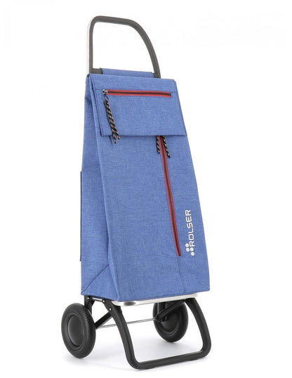 Rolser Wallaby Tweed 2 Wheel Shopping Trolley Blue - Kitchenalia Westboro