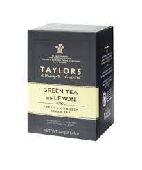 Tea Green with Lemon Teabags Box of 20
Taylors of Harrogate