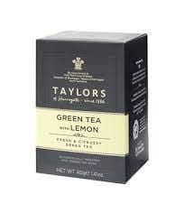 Tea Green with Lemon Teabags Box of 20
Taylors of Harrogate