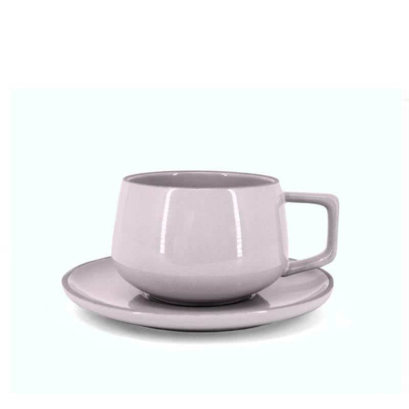 BIA Stoneware Cups & Saucer Lavender 300ml - Kitchenalia Westboro