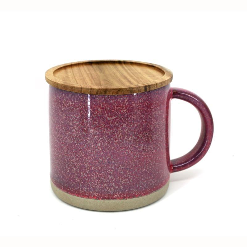 BIA Reactive Mug with Acacia Lid Purple - Kitchenalia Westboro