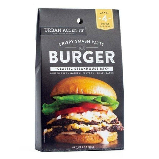 Urban Accents Steakhouse-Style Crispy Smash Burger Seasoning Mix 1oz - Kitchenalia Westboro