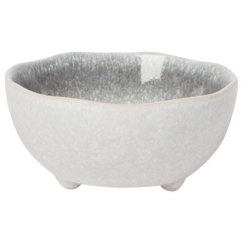 Bowl Reactive Glaze Footed 5.5" Mist Gray