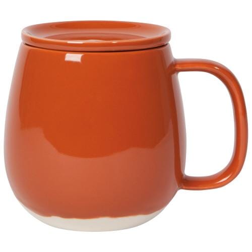 Mug with Lid Tint Terracotta