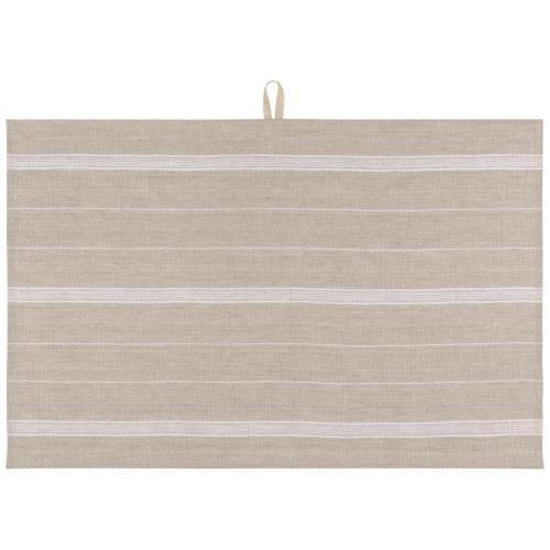 Dishtowel Linen Heirloom Maison Stripe White