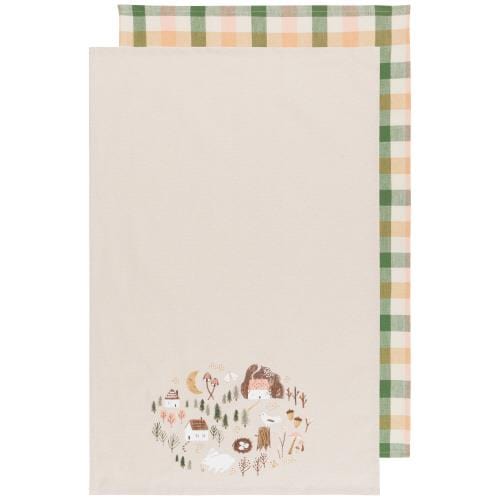 Dishtowels Cozy Cottage Set of 2