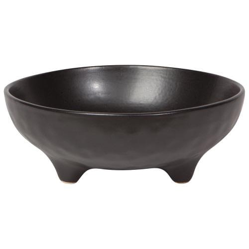 Bowl Footed 6" Black